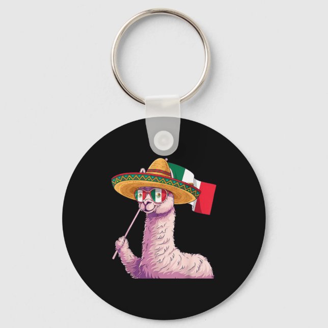 Mexico flag mexican pride mexican roots mexicanMex Keychain (Front)