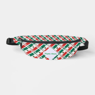 Mexico Flag Personalized Heritage Fanny Pack