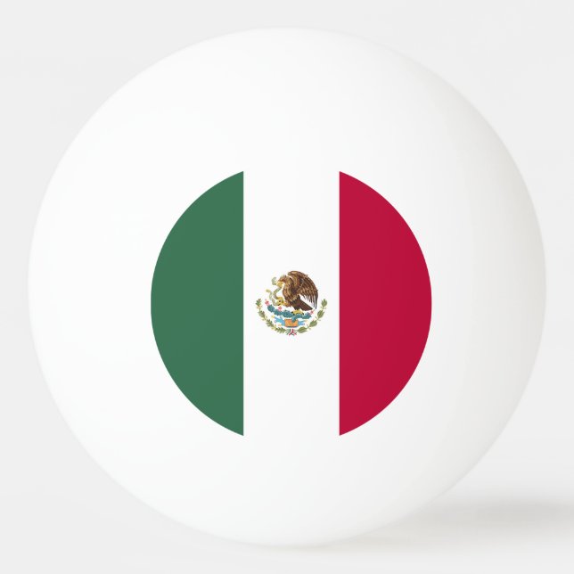 Mexico flag ping pong ball (Front)