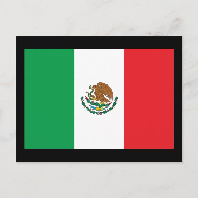Mexico Flag Postcard (Front)
