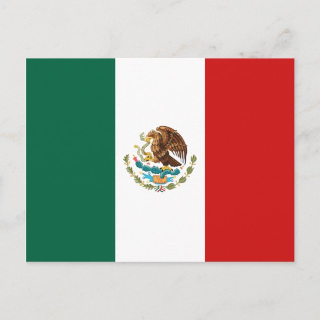 Mexico Flag Postcard (Front)