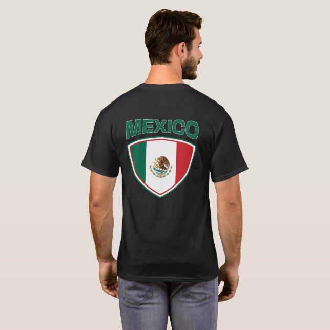 Mexico Flag Shield T-Shirt (Back Full)