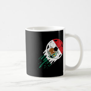 Mexico Flag Soccer Byll Mexican Footbyll Fan Men W Coffee Mug