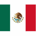 Mexico flag standing photo sculpture<br><div class="desc">Official flag of Mexico.</div>
