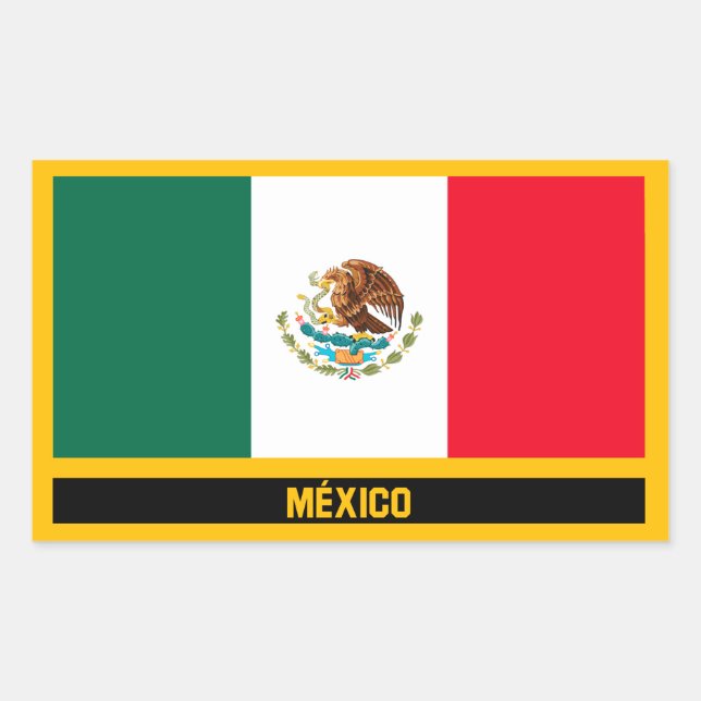 México Flag Sticker (Front)