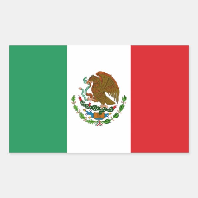 Mexico Flag Sticker (Front)