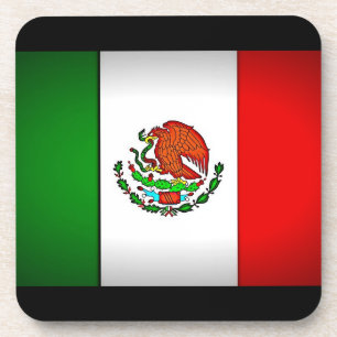 Mexico Flag Stylized Coaster