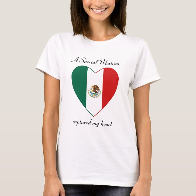 Mexico Flag Sweetheart T-Shirt (Front)
