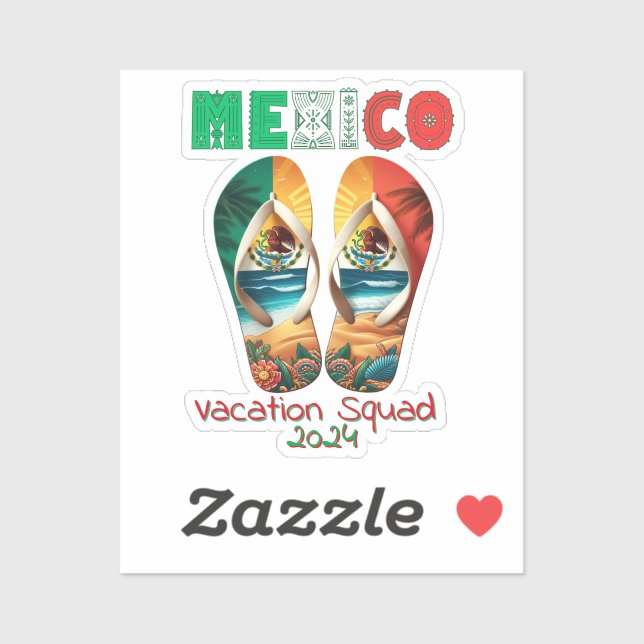 Mexico Flip Flop Vacation Tropical Getaway Design (Sheet)