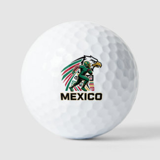 Mexico Football Eagle National Pride Action Art Golf Balls