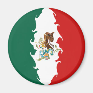 Mexico Gnarly Flag Magnet