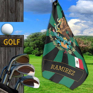 Mexico Golf & premium Mexican Flag green/ Patriots Towel