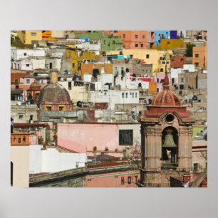 Mexico, Guanajuato State, Guanajuato. Templo de 2 Poster