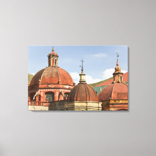 Mexico, Guanajuato State, Guanajuato. Templo de Canvas Print