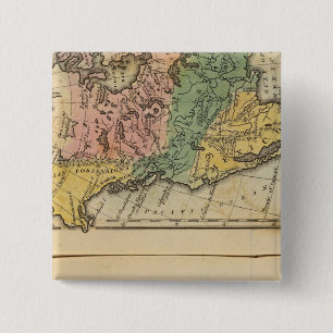 Mexico, Guatemala, WI, North America 2 Inch Square Button