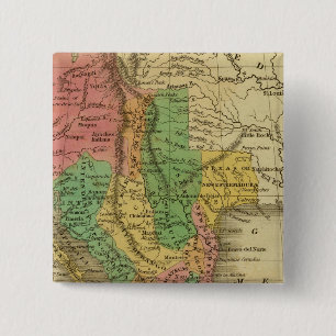 Mexico, Guatimala 2 Inch Square Button
