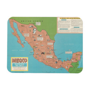 Mexico - Headline-Focus Wall Map Magnet