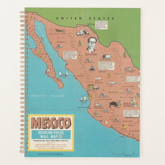 Mexico - Headline-Focus Wall Map Planner (Front)