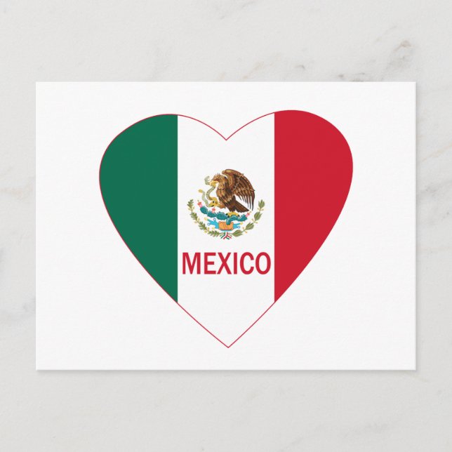 Mexico Heart Postcard (Front)
