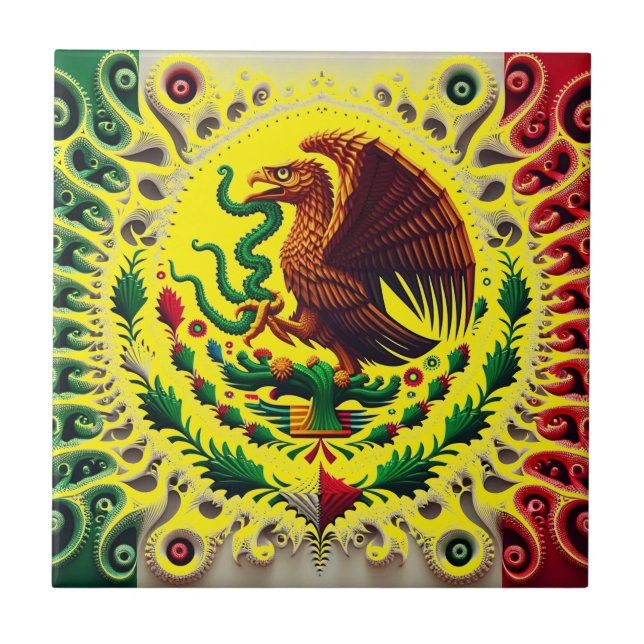 Mexico in Abstractia Tile (Front)