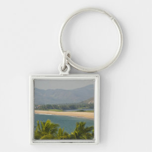 Mexico, Jalisco, Barra de Navidad. Town Beach Keychain