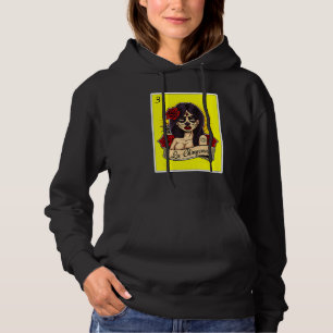 Mexico Lottery  For Women Mexicana Chicana La Chin Hoodie