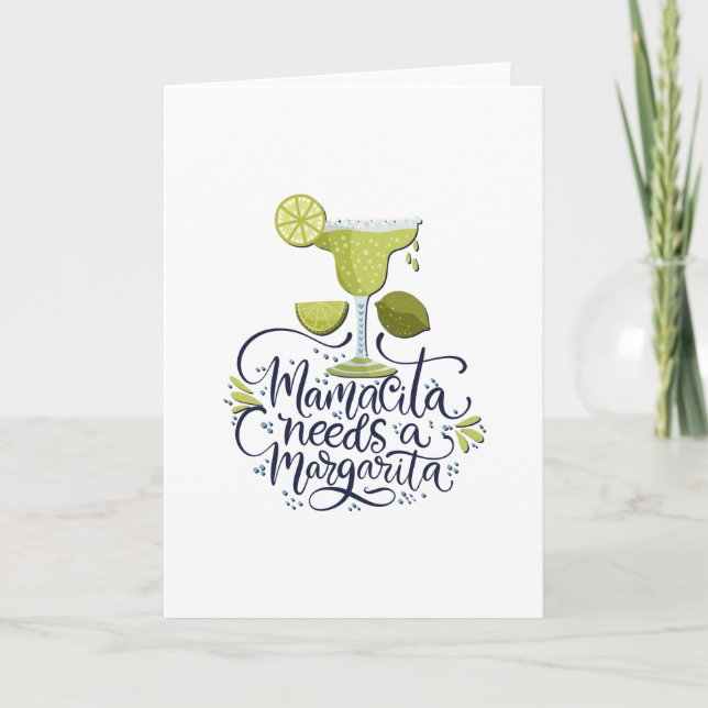 Mexico - Mama Needs Margarita - light Card (Front)
