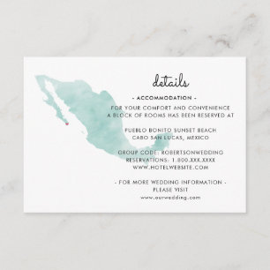 Mexico Map   Cabo   Details Enclosure Card