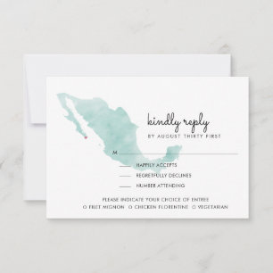 Mexico Map   Cabo   Kindly Reply   Meal Options RS RSVP Card
