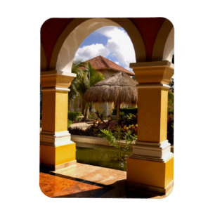 Mexico, Mayan Riviera, architecture at Iberostar Magnet