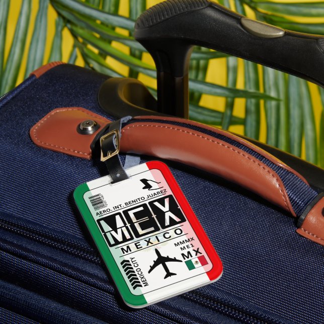 Mexico MEX Luggage Tag (Front Insitu 1)