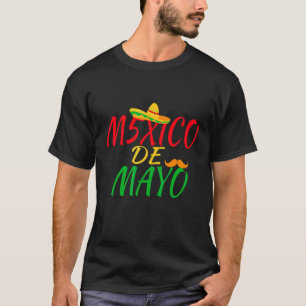 Mexico Mexican 5 De Mayo Taco Sombrero Moustache L T-Shirt