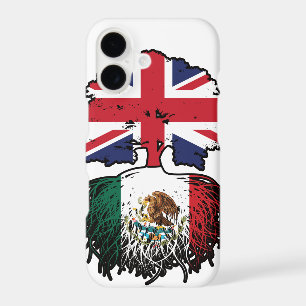 Mexico Mexican British UK Tree Roots Flag