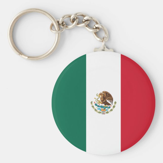 Mexico (Mexican) Flag Keychain (Front)