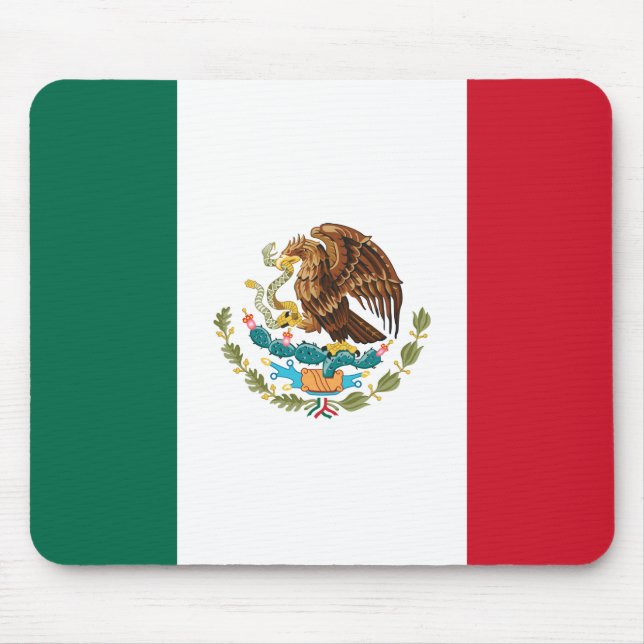 Mexico (Mexican) Flag Mouse Pad (Front)