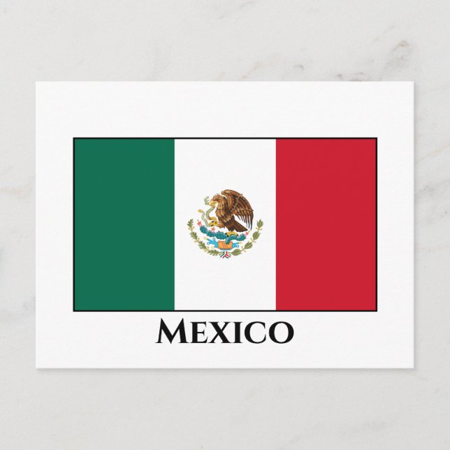 Mexico (Mexican) Flag Postcard (Front)