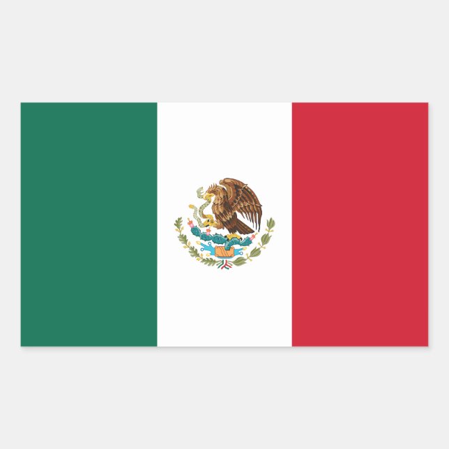 Mexico - Mexican Flag Sticker (Front)