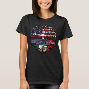 Mexico Mexican US American USA United States Tree T-Shirt