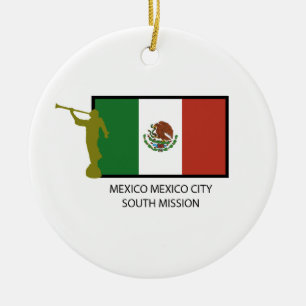 MEXICO MEXICO CITY SOUTH MISSION CTR LDS CERAMIC ORNAMENT