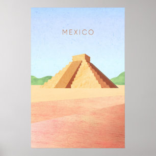 Mexico Minimal Travel Poster