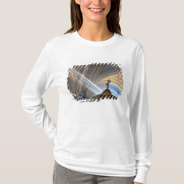 Mexico, Morelia. Sun's rays penetrate interior T-Shirt (Front)