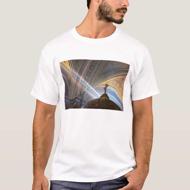 Mexico, Morelia. Sun's rays penetrate interior T-Shirt (Front)