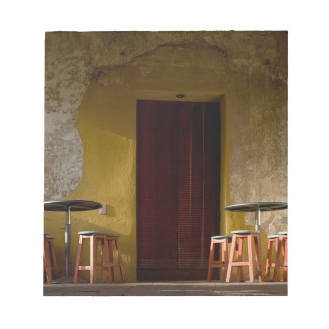 Mexico, Oaxaca, Afternoon sun lights balcony of Notepad (Front)