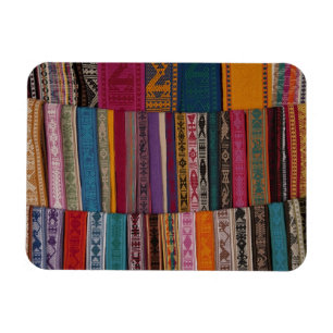 Mexico, Oaxaca Province, Oaxaca, woven belts on Magnet