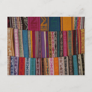 Mexico, Oaxaca Province, Oaxaca, woven belts on Postcard