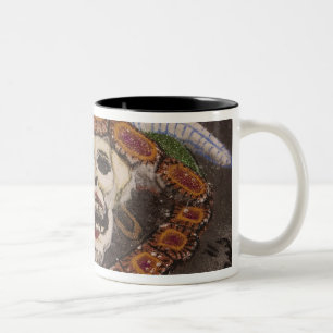 Mexico, Oaxaca. Sand tapestry (tapete de arena) Two-Tone Coffee Mug