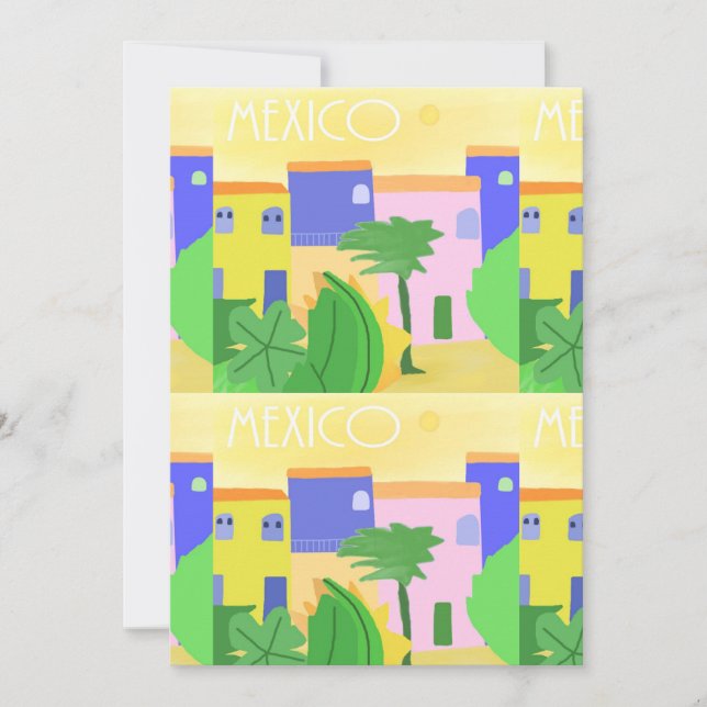 Mexico painting art invitation (Front)