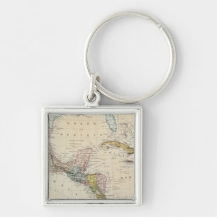Mexico, Panama, Central America Keychain