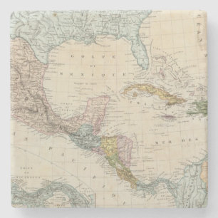 Mexico, Panama, Central America Stone Coaster