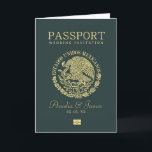 Mexico Passport Destination Wedding  Invitation<br><div class="desc">Destination Wedding Mexico Passport Invitation ,  perfect for a destination wedding theme,  Travel Themed Wedding Invitation. To put the logo of any country or other changes please contact me.</div>